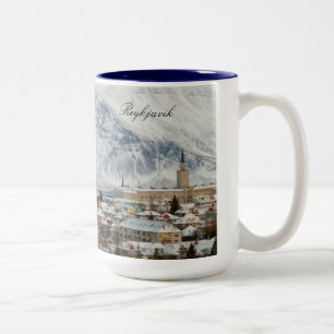 2 Couleurs Tasse de Reykjavik Islande