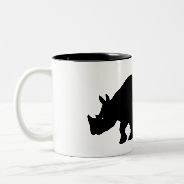 2 Couleurs Tasse de rhinocéros (Gauche)