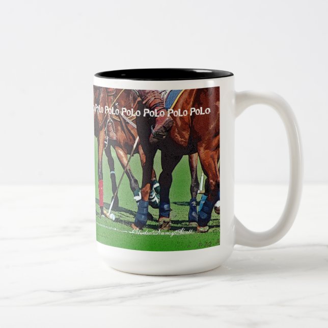 2 Couleurs Tasse de sabots et de maillets de polo (Droit)
