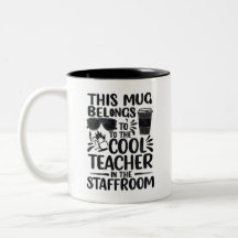 Tasse de salle des profs enseignant cool