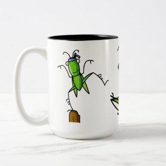 2 Couleurs Tasse de sauterelle de la patience
