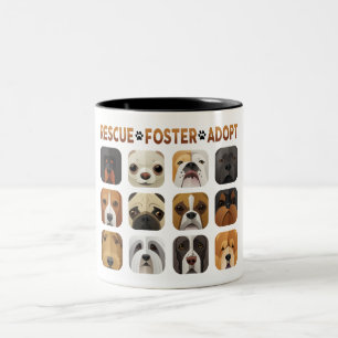 2 Couleurs Tasse de sauvetage et d'adoption