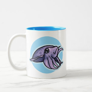 2 Couleurs Tasse de seiches
