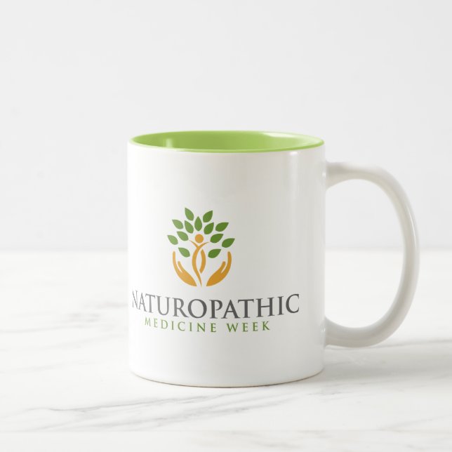 2 Couleurs Tasse de semaine de médecine de naturopathique (Droit)