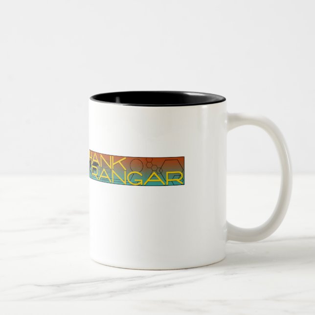 2 Couleurs Tasse de série de thriller de Hank Rangar (Droit)