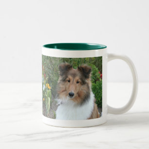 2 Couleurs Tasse de Sheltie d'été