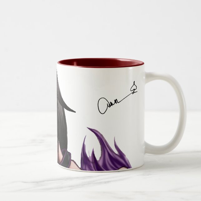 2 Couleurs Tasse de signature de PELLE (rouge) (Droit)