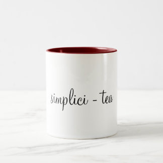 2 Couleurs Tasse de simplicité