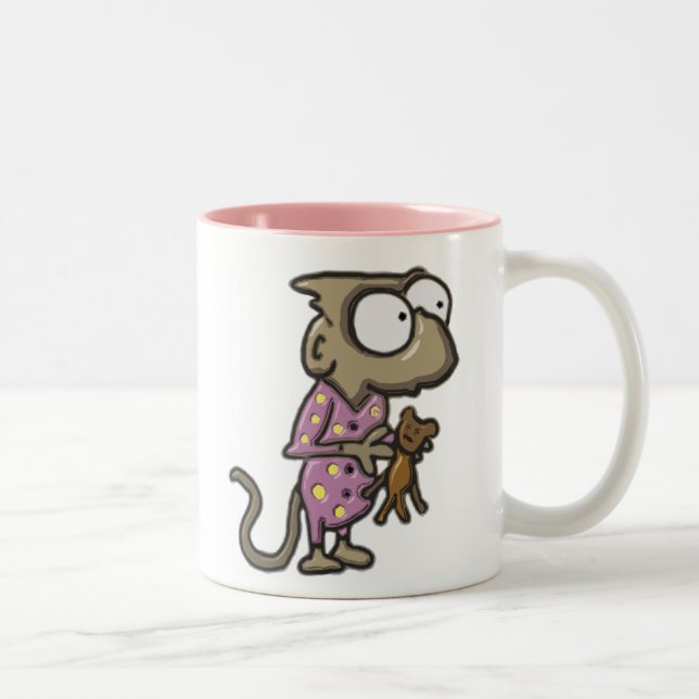 2 Couleurs Tasse de singe de pyjama (Droit)