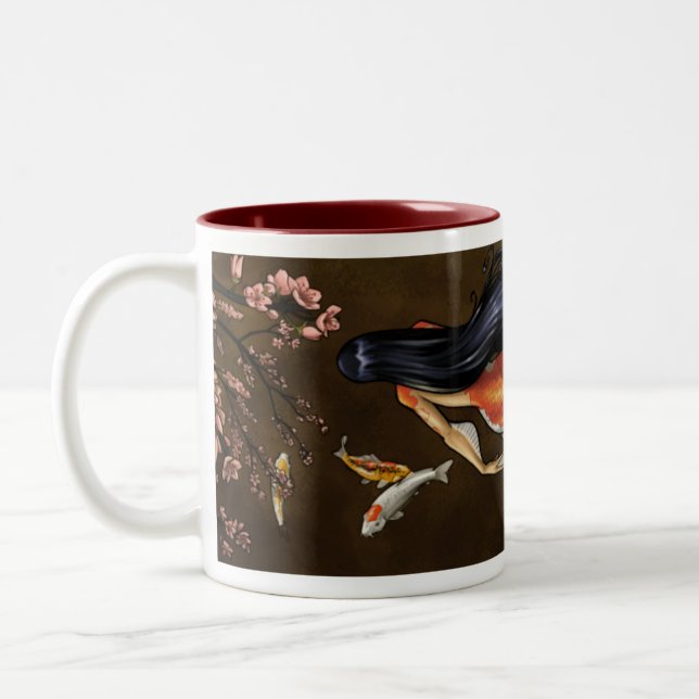 2 Couleurs Tasse de sirène de Koi (Gauche)