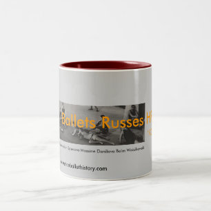 2 Couleurs Tasse de site Web de Russes de ballets