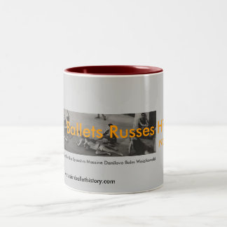 2 Couleurs Tasse de site Web de Russes de ballets