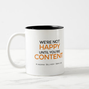 2 Couleurs Tasse de slogan de services de distribution