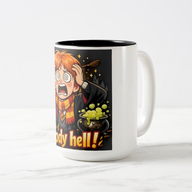 2 Couleurs Tasse de sorcier comique pour les amateurs de fant (Devant droit)