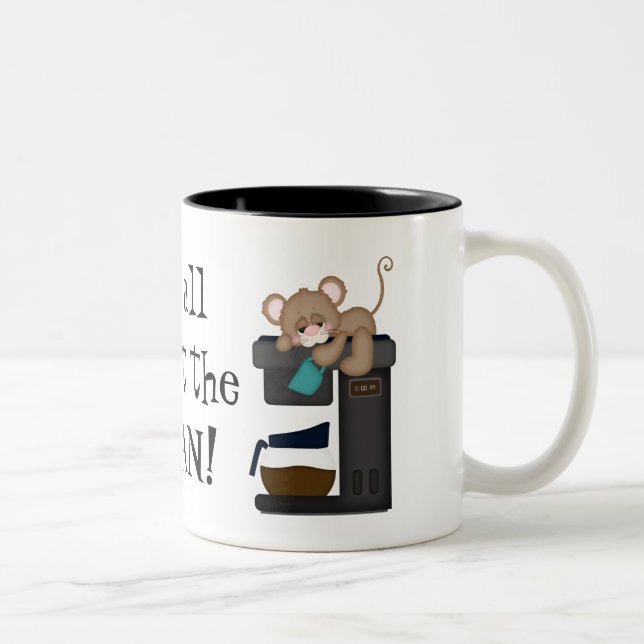 2 Couleurs Tasse de souris d'amant de café d'amusement (Droit)