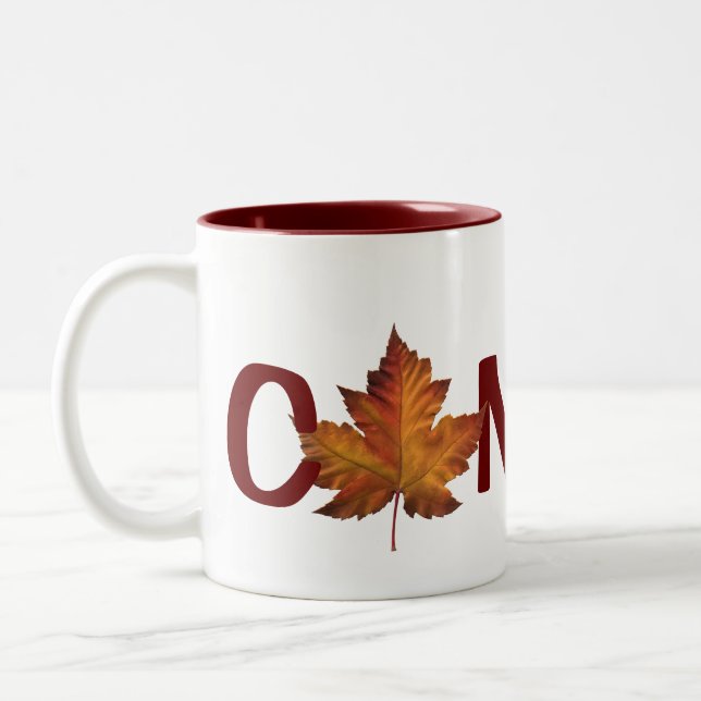 2 Couleurs Tasse de souvenir de feuille d'érable du Canada de (Gauche)
