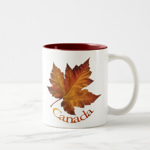 2 Couleurs Tasse de souvenir de feuille d'érable du Canada de