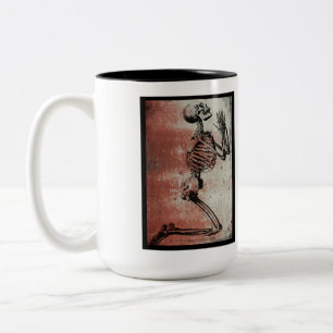 2 Couleurs Tasse de squelette priant Halloween