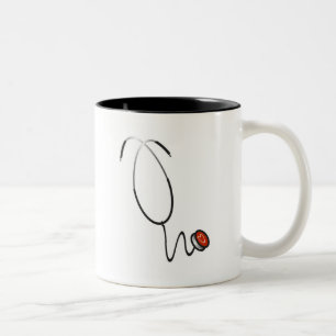 2 Couleurs Tasse de stéthoscope