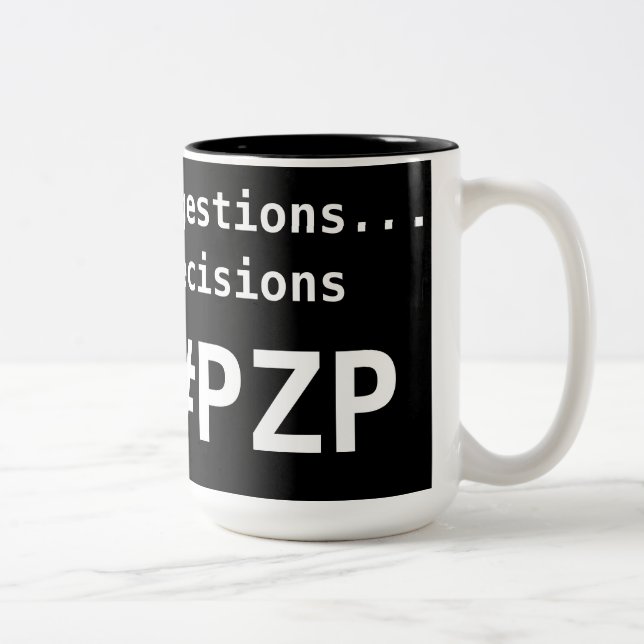 2 Couleurs Tasse de suggestion/décisions (Droit)