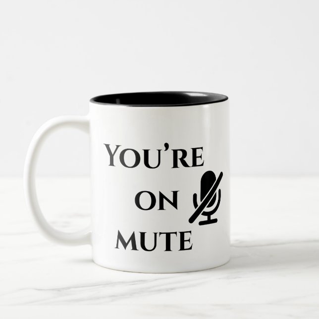 2 Couleurs Tasse de survie « Vous êtes en sourdine » pour le  (Gauche)
