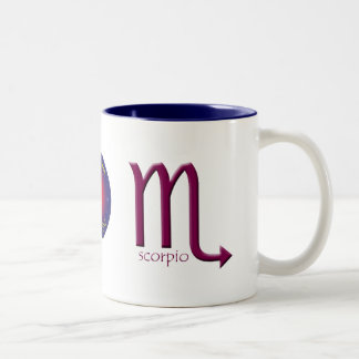 2 Couleurs Tasse de symbole de zodiaque de Scorpion