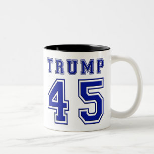 2 Couleurs Tasse de tasse de café blanc du Président Blue d