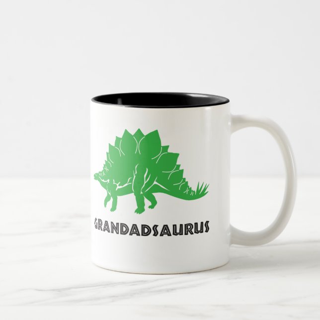2 Couleurs Tasse de tasse de dinosaure de STEGOSAURUS de (Droit)