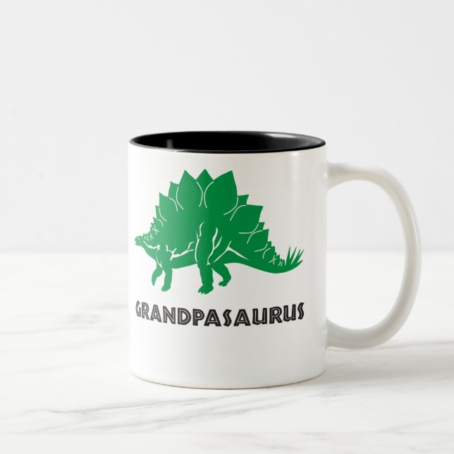 2 Couleurs Tasse de tasse de grand-papa de Dino de (Droit)