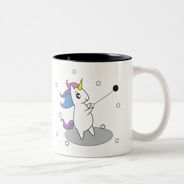 2 Couleurs Tasse de tasse de jet de marteau de licorne (Droit)