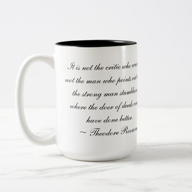 2 Couleurs Tasse de Teddy Roosevelt (Gauche)