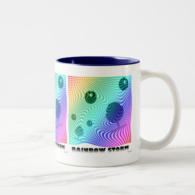 2 COULEURS TASSE DE TEMPÊTE D'ARC-EN-CIEL (Droit)