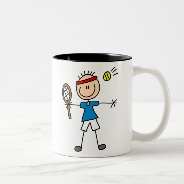 2 Couleurs Tasse de tennis de sport (Droit)