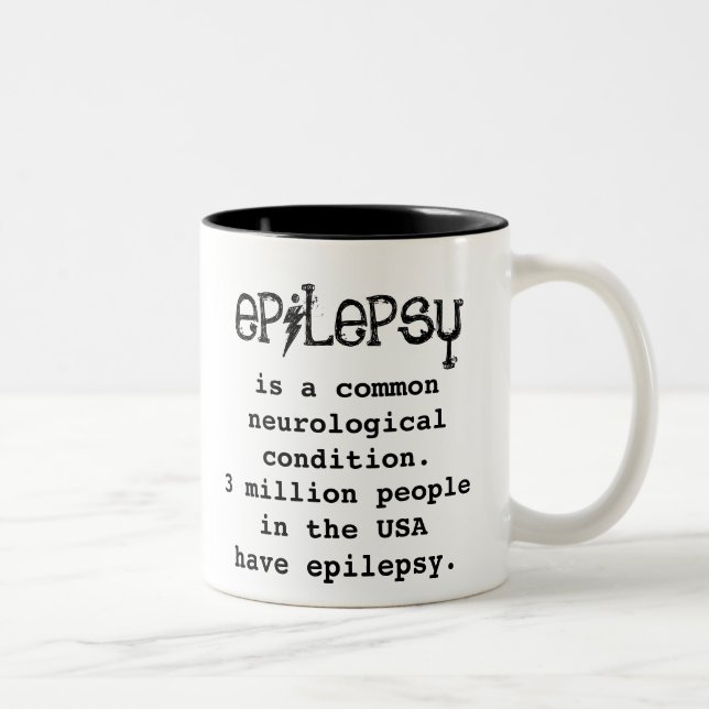 2 Couleurs TASSE de terrain communal d'épilepsie (Droit)
