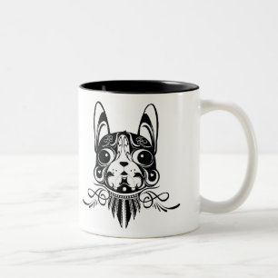 2 Couleurs tasse de terrier de Boston de chien de chienchien
