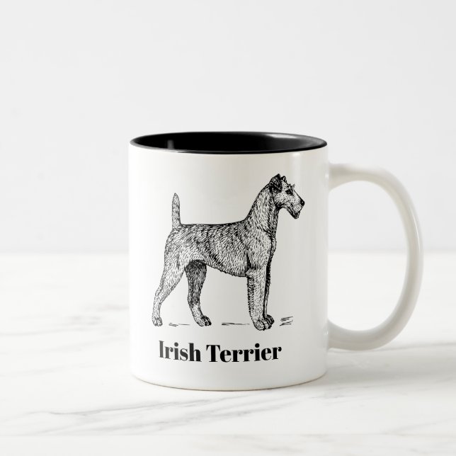 2 Couleurs Tasse de Terrier irlandais (Droit)