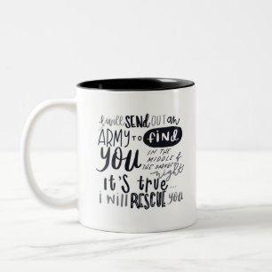 2 Couleurs Tasse de textes de délivrance