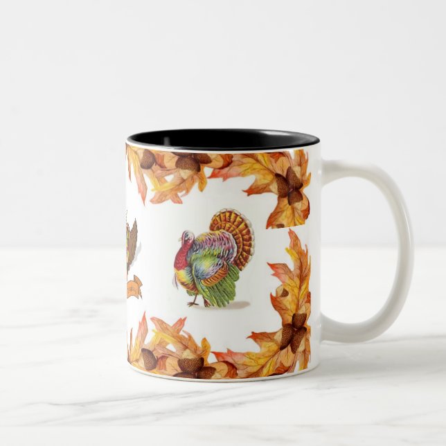 2 Couleurs Tasse de thanksgiving (Droit)