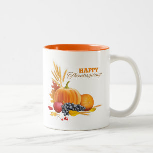 2 Couleurs Tasse de Thanksgiving