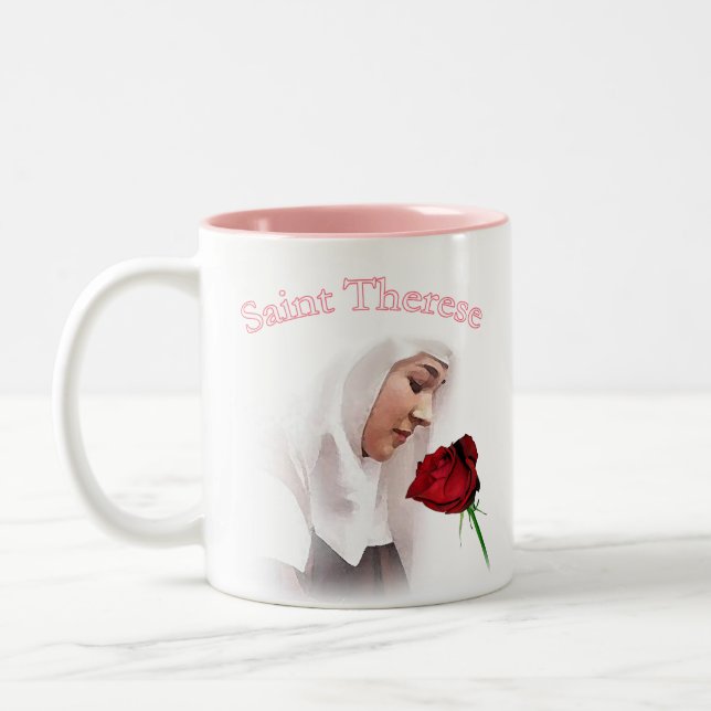 2 Couleurs Tasse de Therese de saint (Gauche)