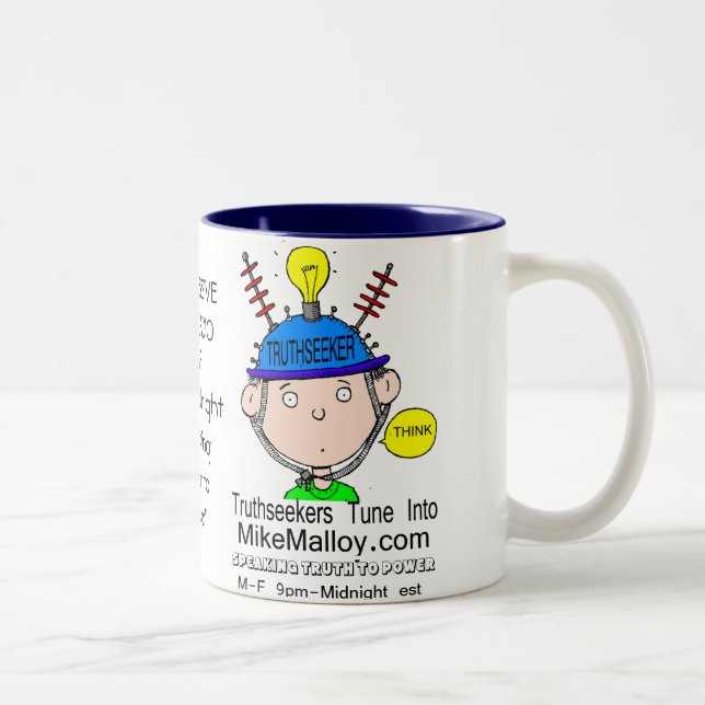 2 COULEURS TASSE DE THINKERTRUTHSEEKER (Droit)