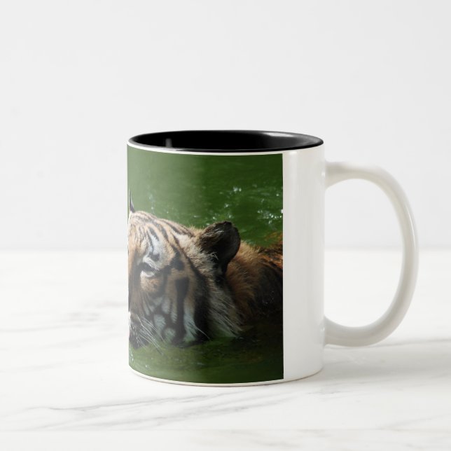 2 Couleurs Tasse de tigre de natation (Droit)