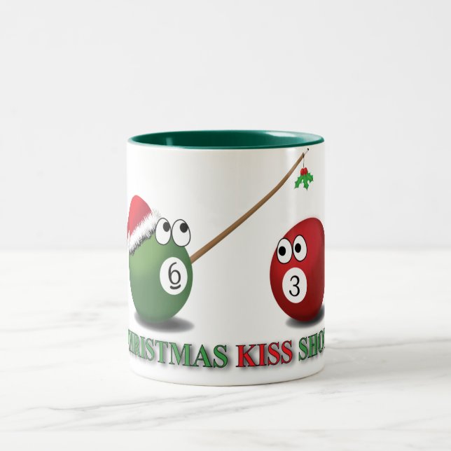 2 Couleurs Tasse de tir de baiser de Noël (Centre)