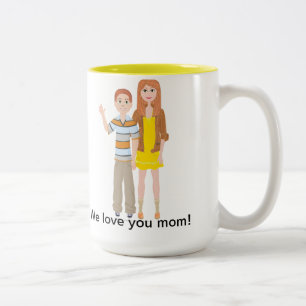2 Couleurs Tasse de ton de DHG deux (15 onces)