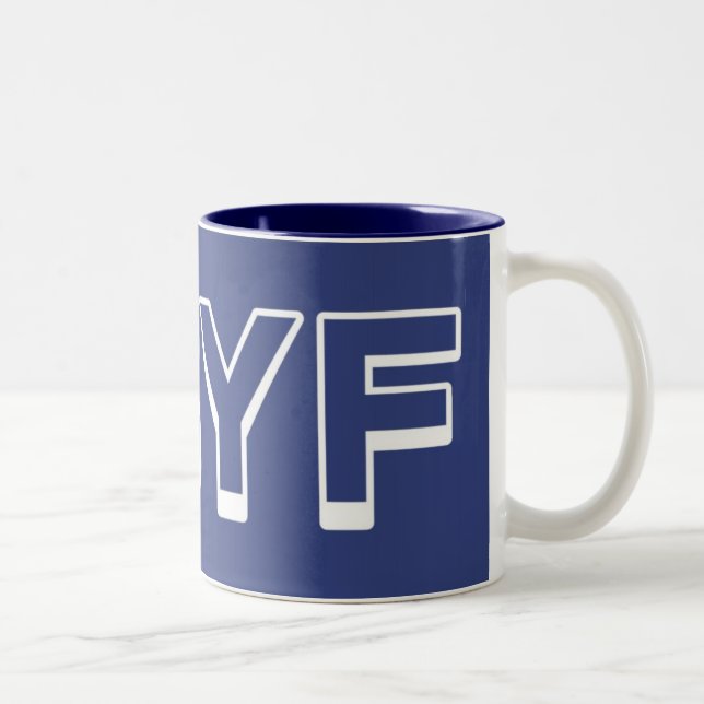 2 Couleurs Tasse de ton d'OBYF deux (Droit)