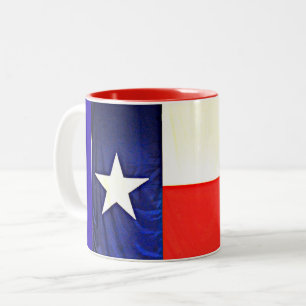 2 Couleurs Tasse de ton du drapeau deux du Texas