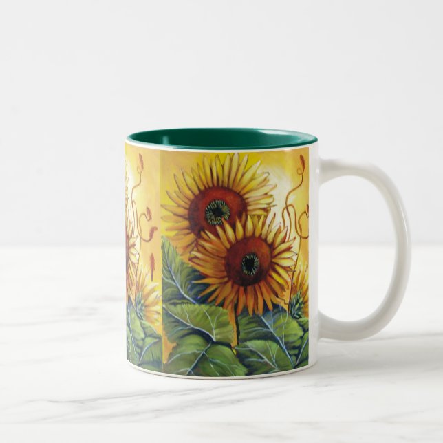2 Couleurs tasse de tournesol (Droit)