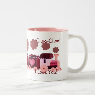 2 Couleurs Tasse de train de Valentine Choo-Choo