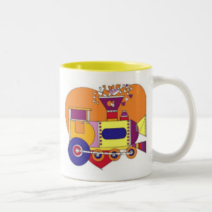 2 COULEURS TASSE DE TRAIN POUR DES ENFANTS