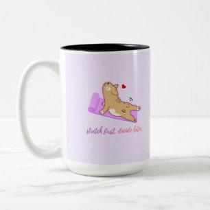2 Couleurs Tasse de travail pour chiots mignons – Humour de f